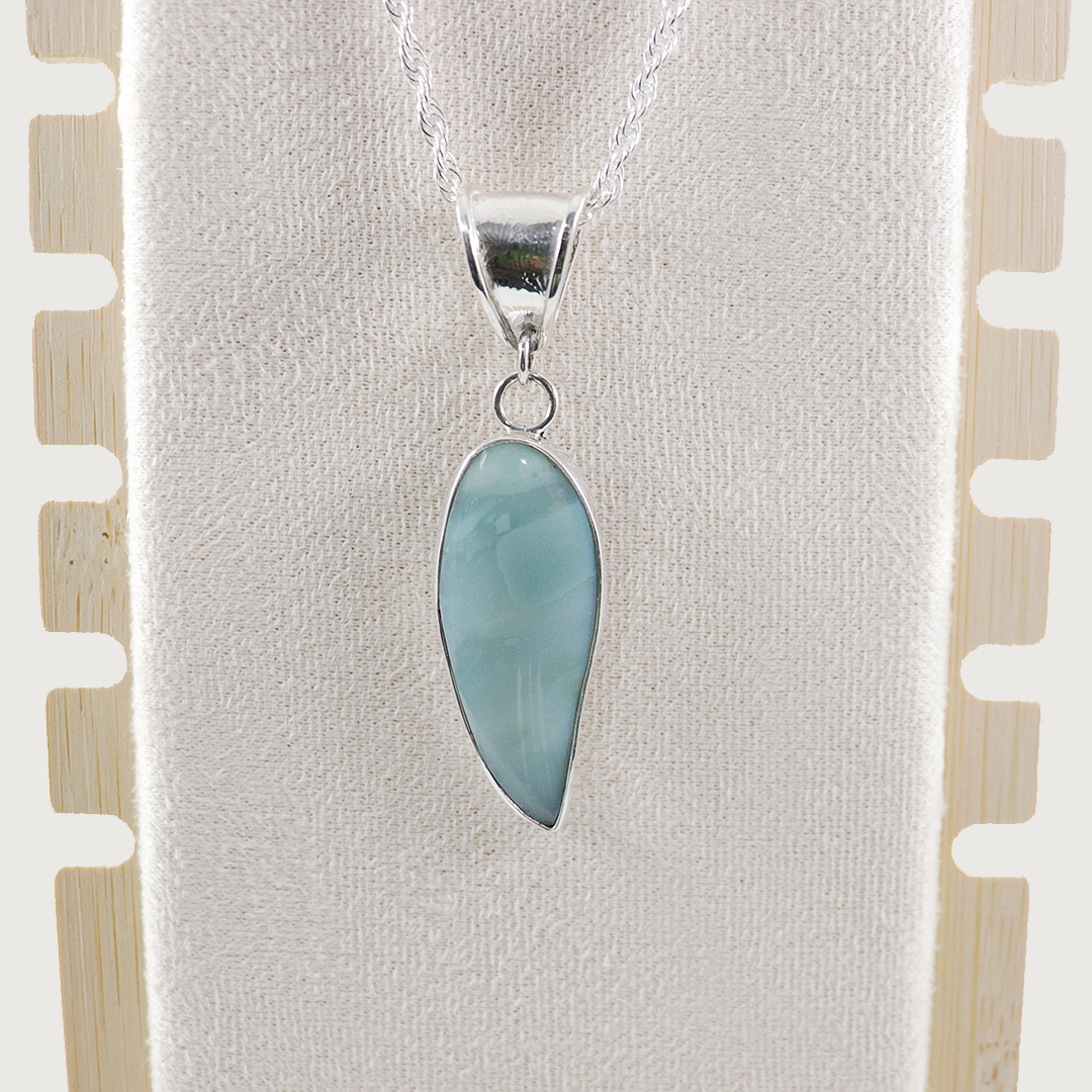 Aqua Chalcedony necklace