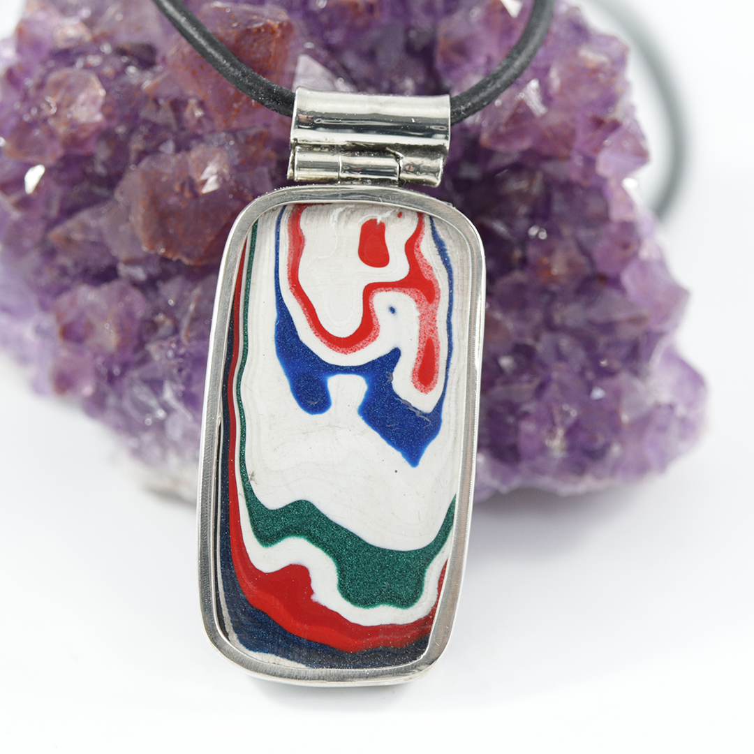 Fordite necklace
