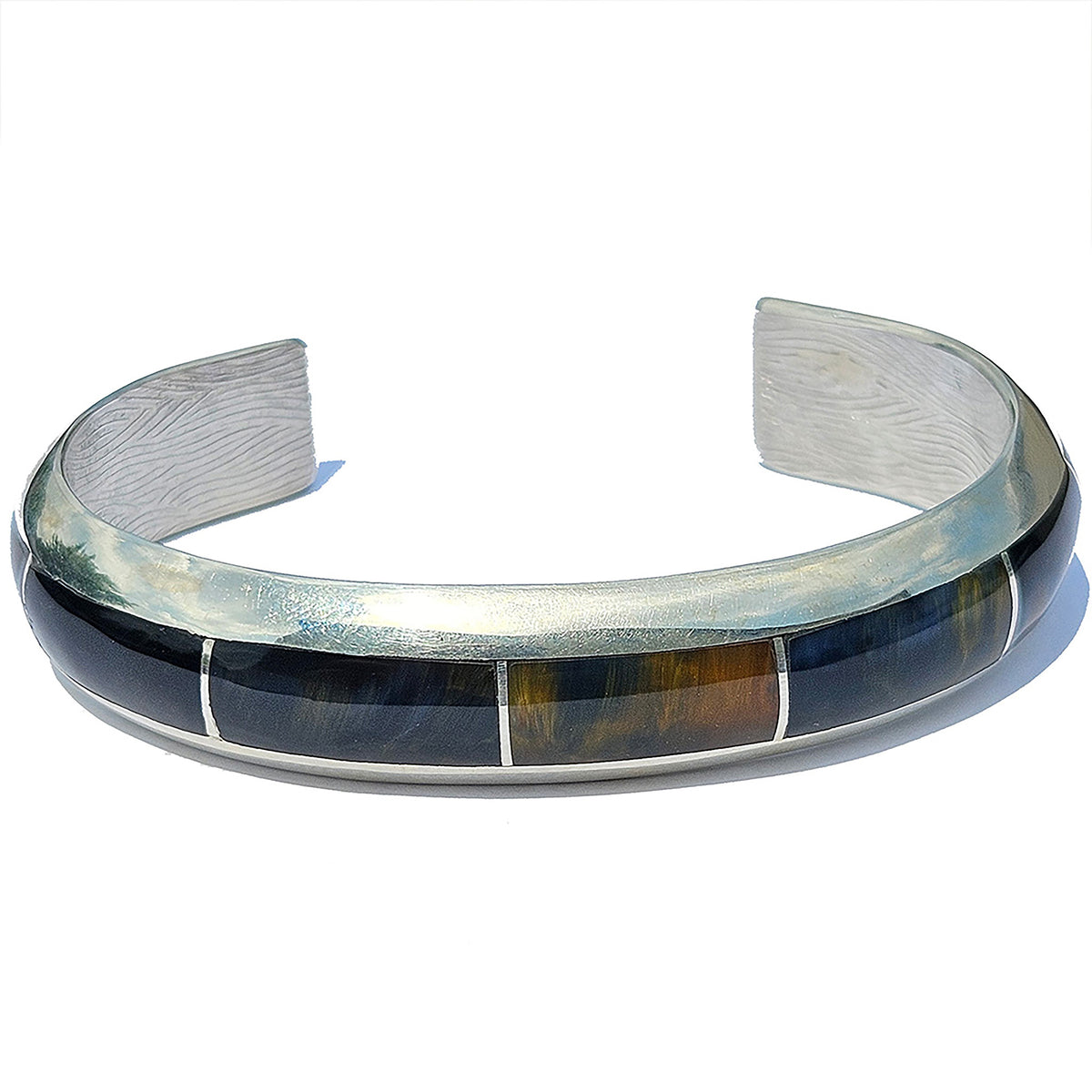 Pietersite Inlay cuff bracelet