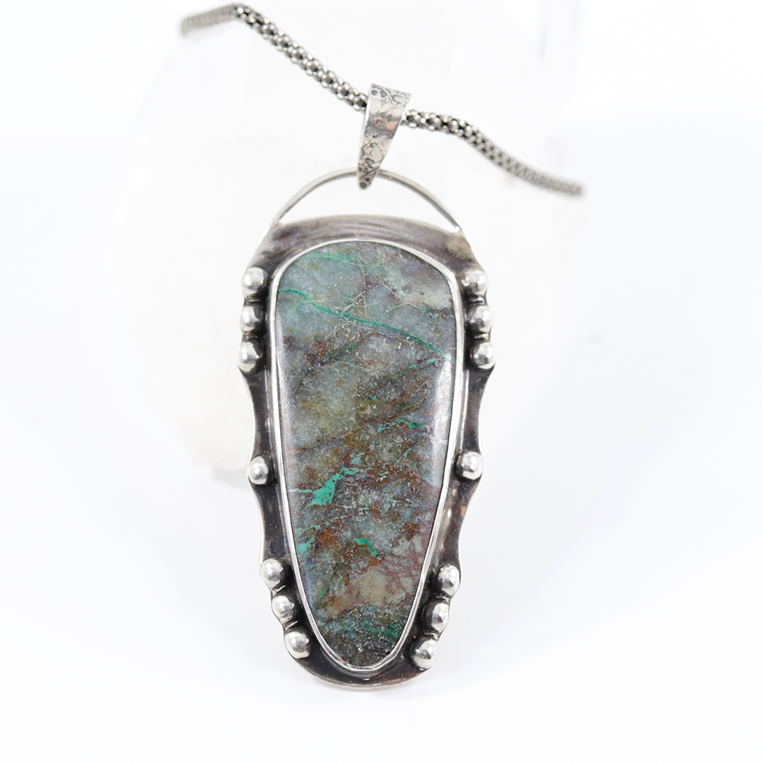 Peruvian Chrysocolla necklace