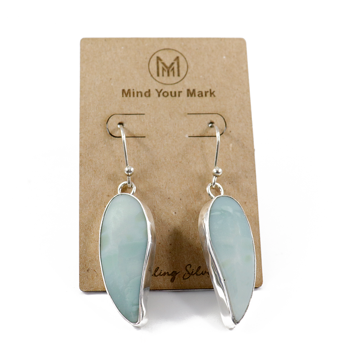 Aqua Chalcedony earrings