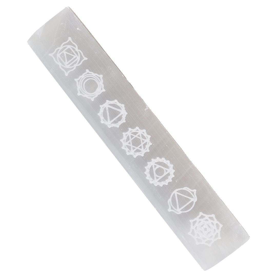 Selenite Chakra ruler