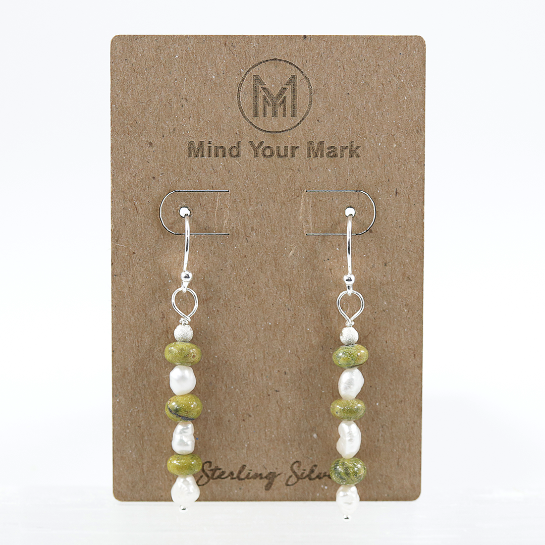 Turquoise bead earrings