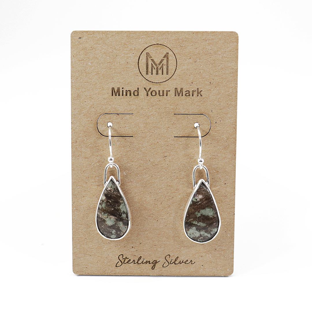 Sterling Silver Astrophyllite Earrings Sterling Silver Astrophyllite Earrings