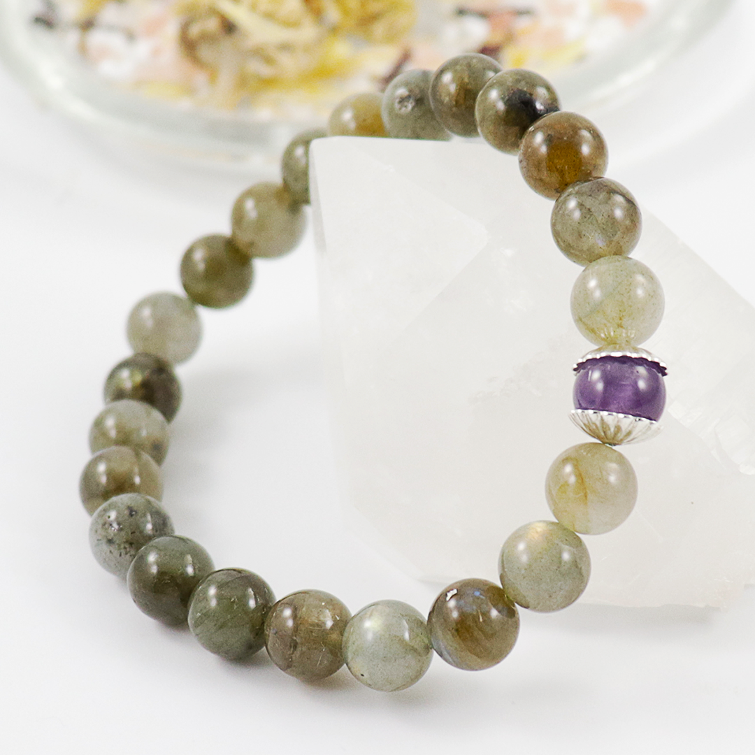 Labradorite bracelet (8-10mm)