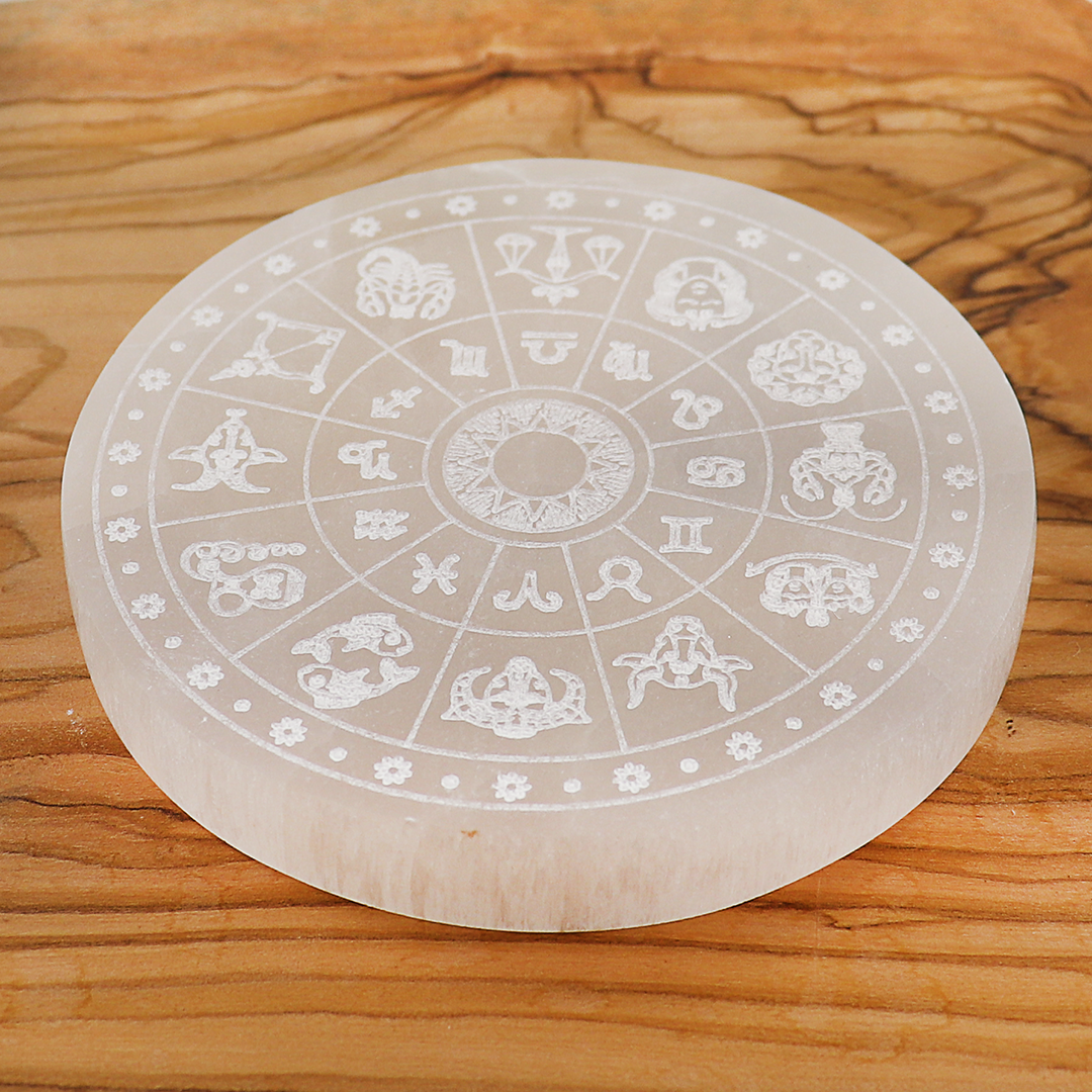 Selenite Astro Plate